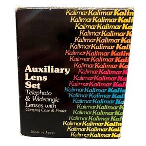 VTG Kalimar K180N New Cannon Sure Shot Auxiliary Lens Set Telephoto‎ & Wideangle